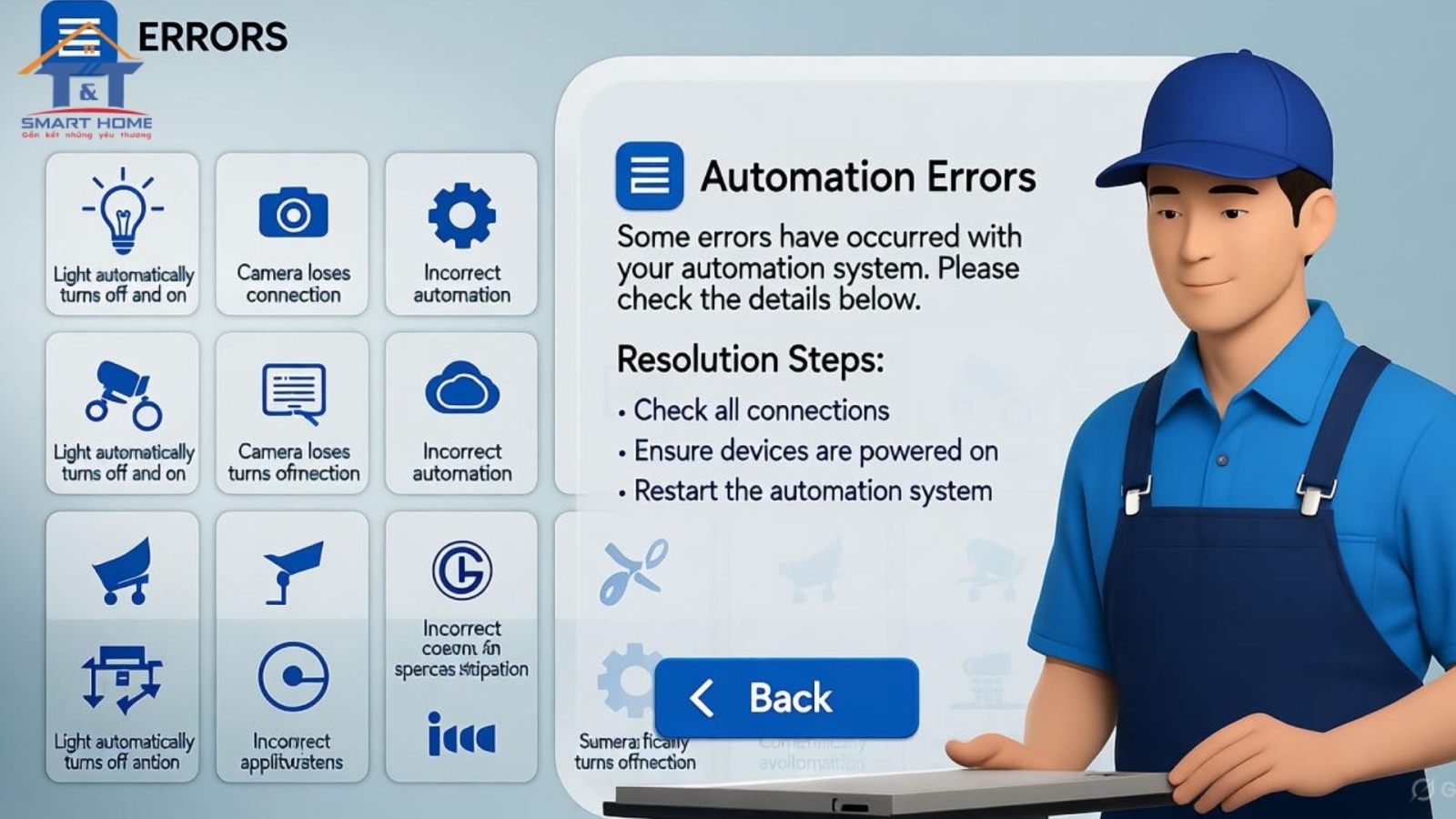 Các lỗi thường gặp trong hệ thống nhà thông minh tại Bình Dương