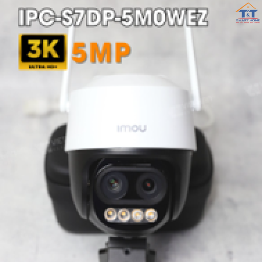 Camera IMOU siêu ZOOM 12X, S7DP-5Mpx tích hợp ống kính kép- BH 2 năm